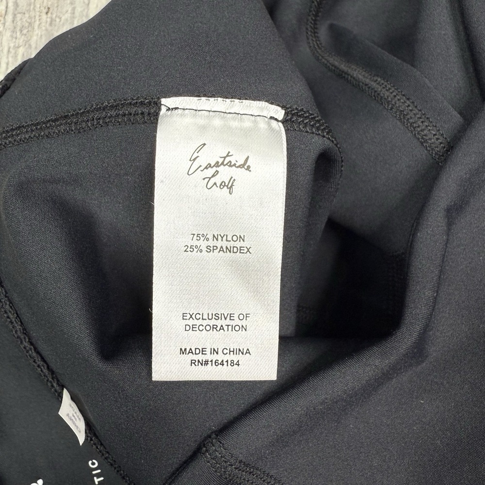 Eastside Golf Shorts Sz S Compression Gym NWT Logo Womens Golfing Pockets Black - Picture 9 of 10